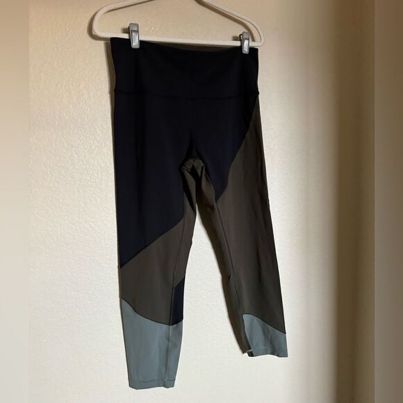Lululemon Wunder Under Color Block Leggings Sz 12 Special Edition Tights 25“ HR - Picture 3 of 6